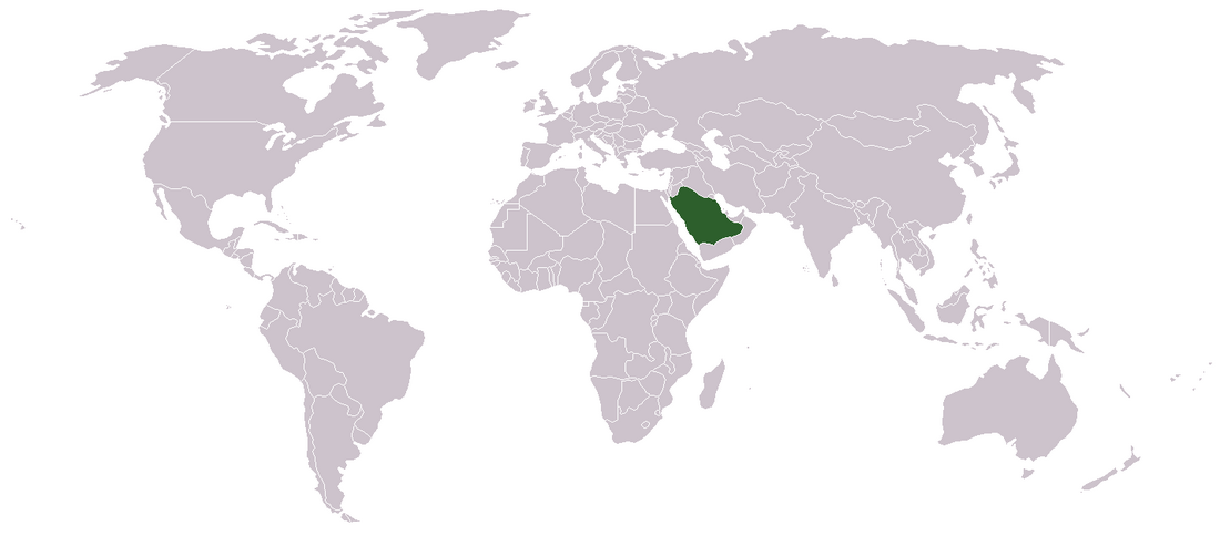 خريطة السعودية